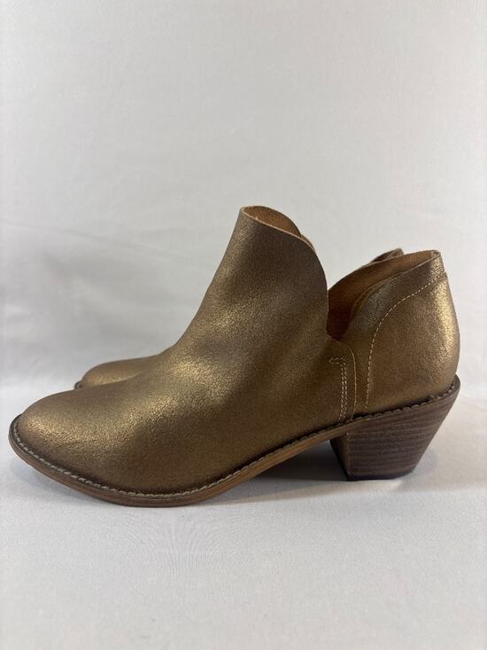 Kelsi Dagger Brooklyn Shoes - Anthropologie Kelsi Dagger‎ Brooklyn Bronze Metallic Leather Bootie 10 Western